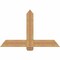 Ekena Millwork Eugene Smooth Timber Gable Bracket, Western Red Cedar, 48"W x 30"H x 3 1/2"D x 5 1/2"F, 15/12 Pitch GBW048X30X0406EUG00SWR - alternate 1
